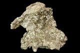 Pyrite Crystal Cluster with Barite - Morocco #107919-1